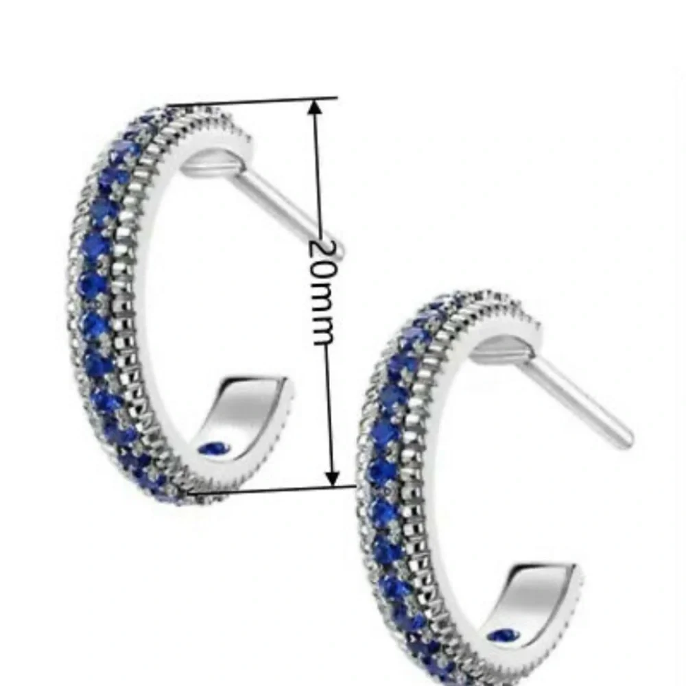 New Sterling silver earrings - Picture 2 of 2